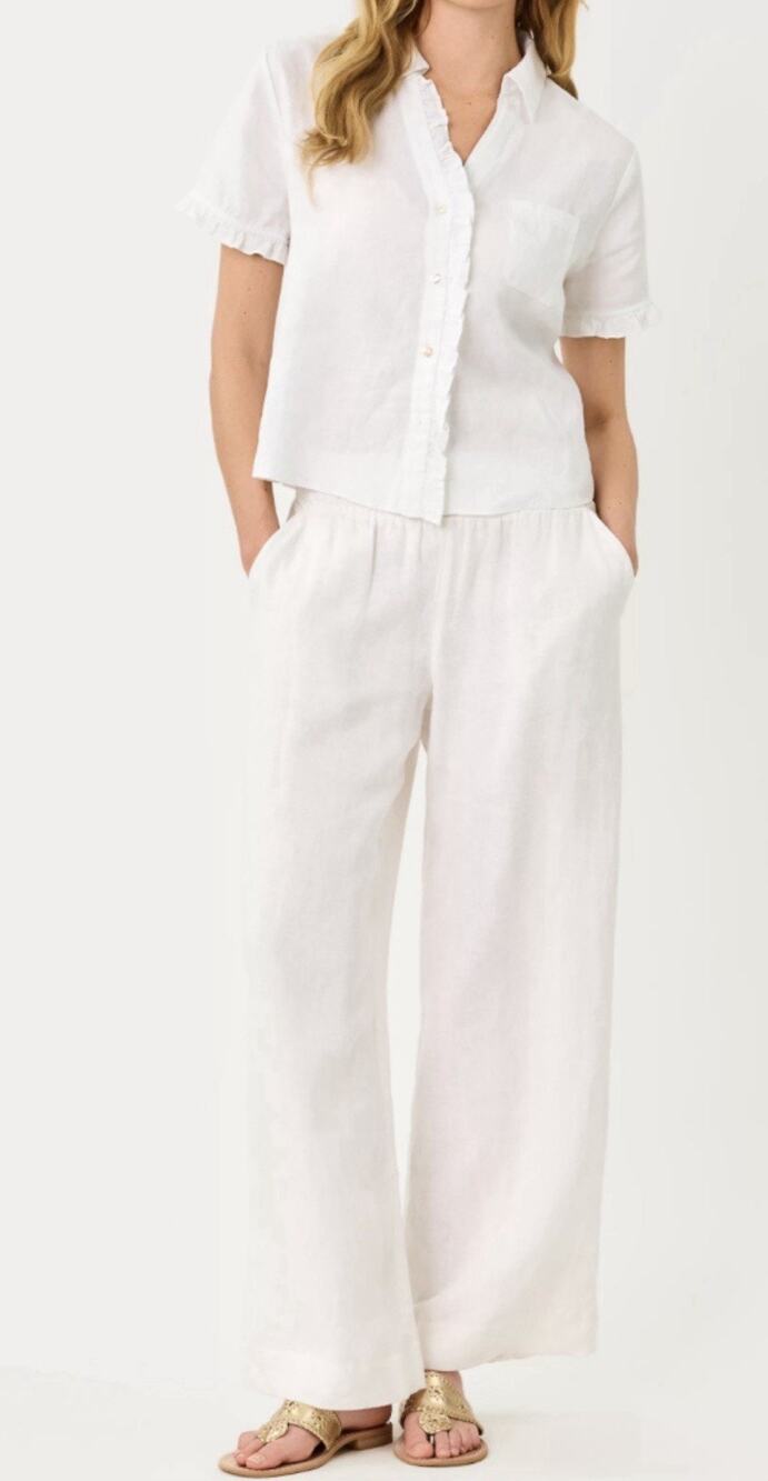 Lilly Pulitzer gauze cotton Y2K wide leg Pajamas Set White Size X-Large A010125